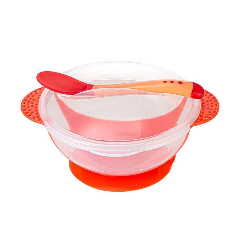 Kit Pratinho Infantil Bebê Prato Com Ventosa c/ Talher