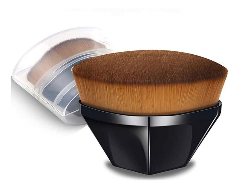 Pincel Mágico Hexagonal Base Maquiagem Tiktok Flawless Brush Cor Preto Hexágono