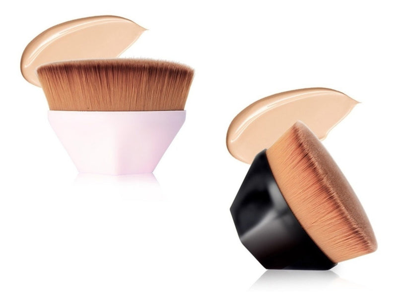 Pincel Mágico Hexagonal Base Maquiagem Tiktok Flawless Brush Cor Preto Hexágono
