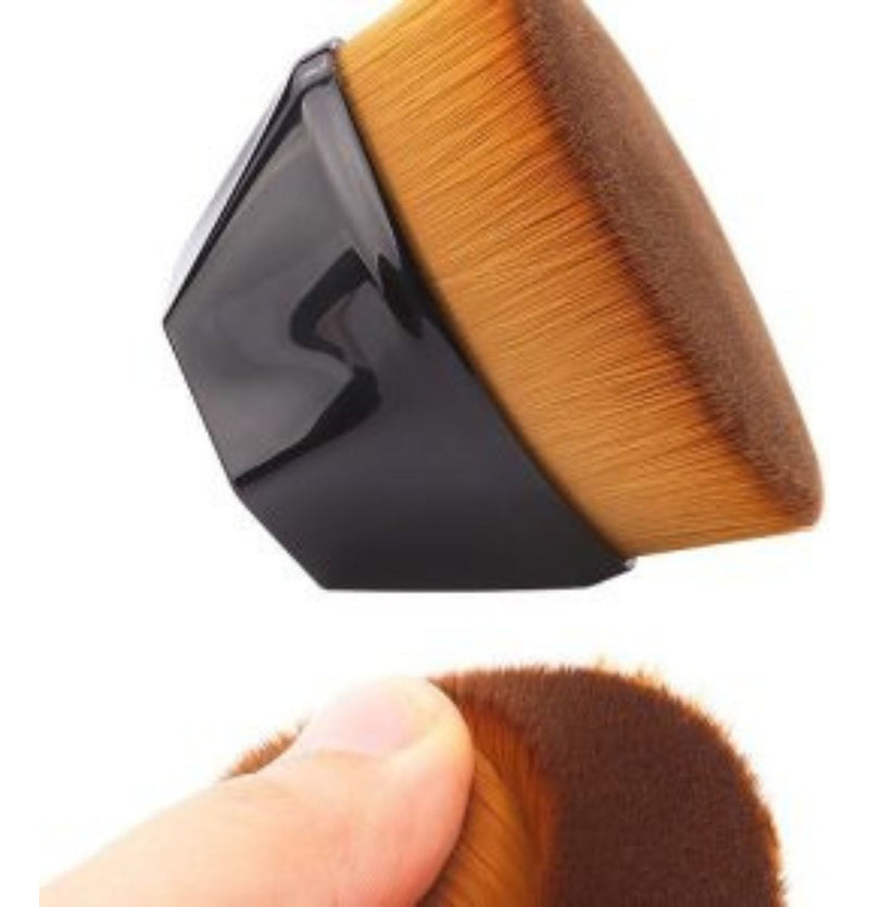 Pincel Mágico Hexagonal Base Maquiagem Tiktok Flawless Brush Cor Preto Hexágono