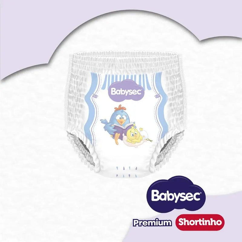 Fralda Babysec Shortinho Galinha Pintadinha Tamanho M - Ninho do Bebê